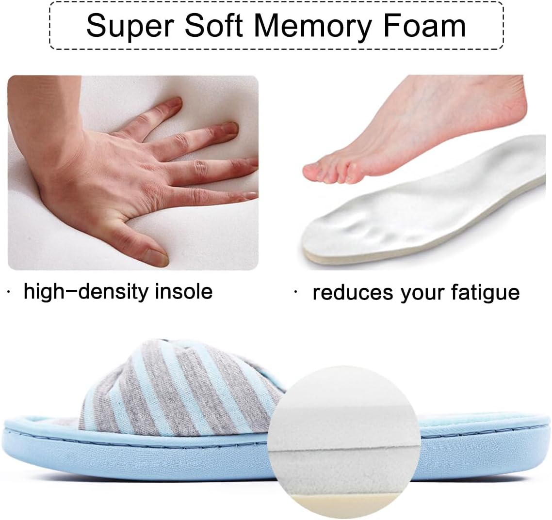 Caramella Bubble Womens Summer Open Toe Memory Foam Slip on Slippers Indoor Outdoor - Image 4