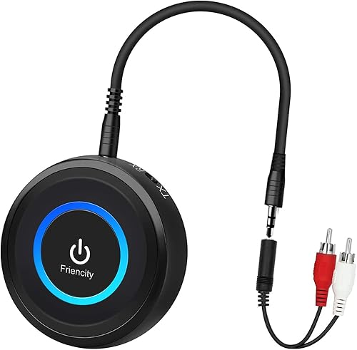 Frienicty - Adaptador transmisor Bluetooth 5.3 para TV, receptor transmisor de audio inalámbrico 2 en 1, adaptador AUX Bluetooth para auriculares de
