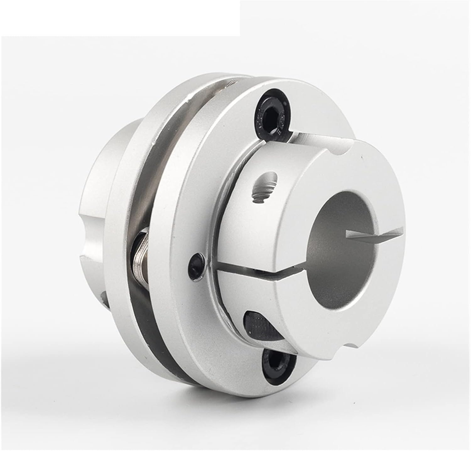 2mm/3mm/4mm/5mm/6mm Stepped Single Disc Flange Coupling Coupler Flexible Servo electronic starter Connector Sleeve D26L26 (Size : 4mm-5mm)