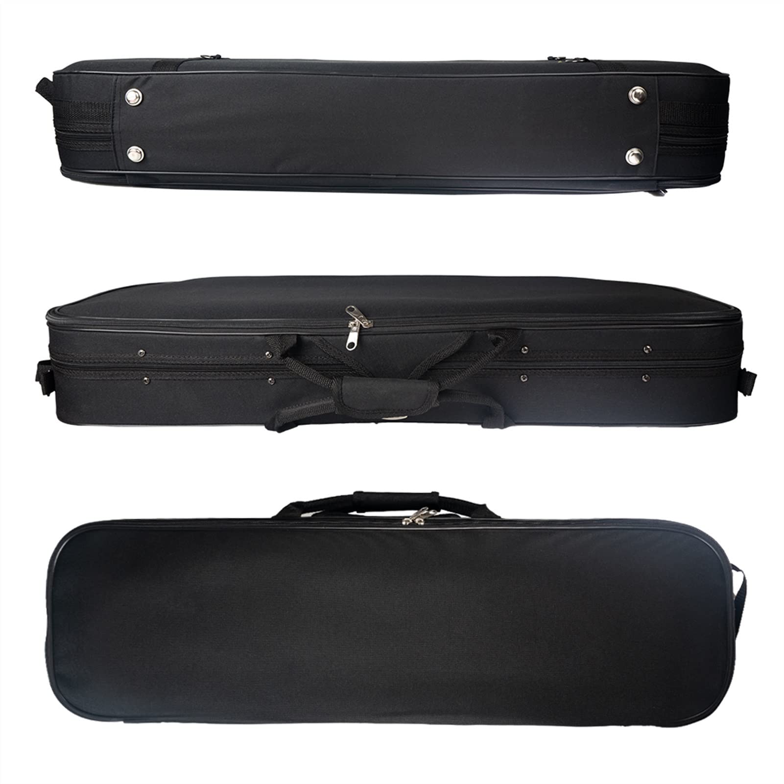 Full Size Custodia per Violino Custodia Rigida per Violino Custodia di Dimensioni 1/8 Custodia Interna in Seta di Lusso Schiuma Leggera Cinghie Regolabili Oblunghe Custodia per Igrometro