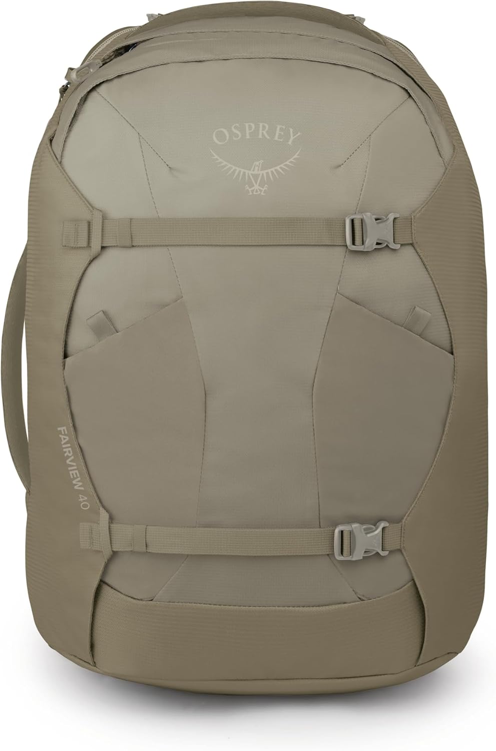 Osprey Fairview 40L Women's Travel Backpack - Carry On Bag with Laptop Sleeve and Toiletry Pocket, Sawdust-Olive Tan