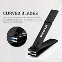 Foranyo Nail Clipper Set, Sharp Stainless Steel Nail Clippers For Thick Toenail & Ingrown, 3 Pcs Nail Clipper Cutter For Men And Women (Black) gallery image