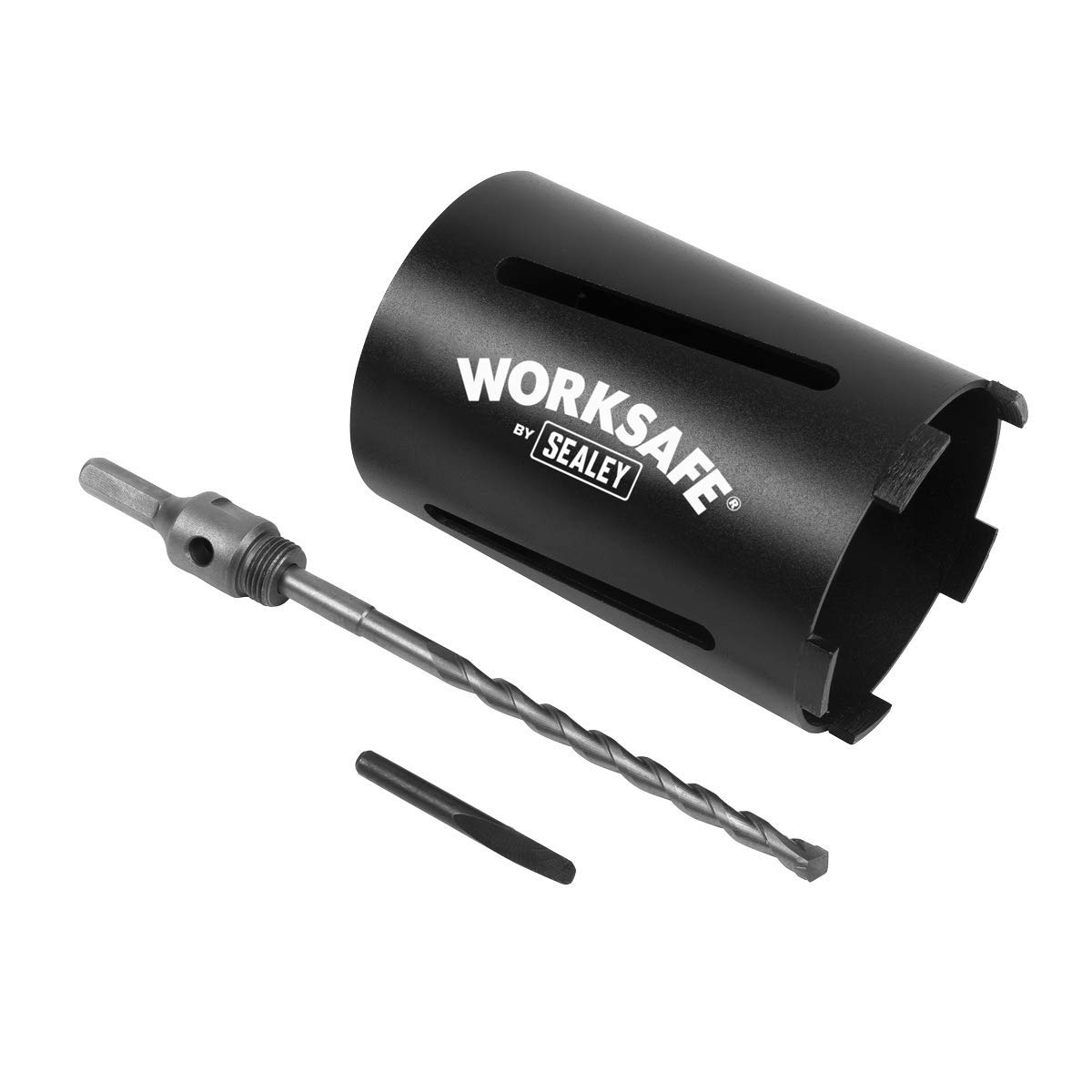 Perceuse diamantée Go Dry Ø107 mm Sealey CTG107 pour percer un mur épais sans eau