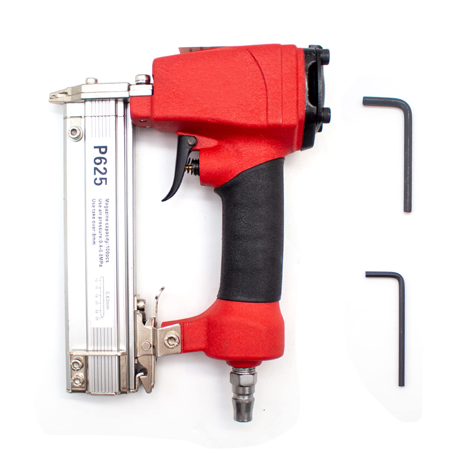 P625 Pneumatic Nail Gun Framing Tacker Air Stapler 12-25MM Length Headless Nailer for Woodworking Furniture Decoration