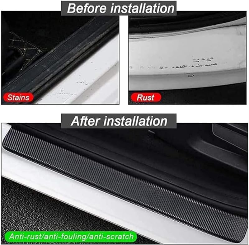 4 Pcs Auto Instaplijsten Protector, voor Suzuki Swift Auto Instaplijsten Kick Pedaal Sticker Decoratieve Modellering Accessoires