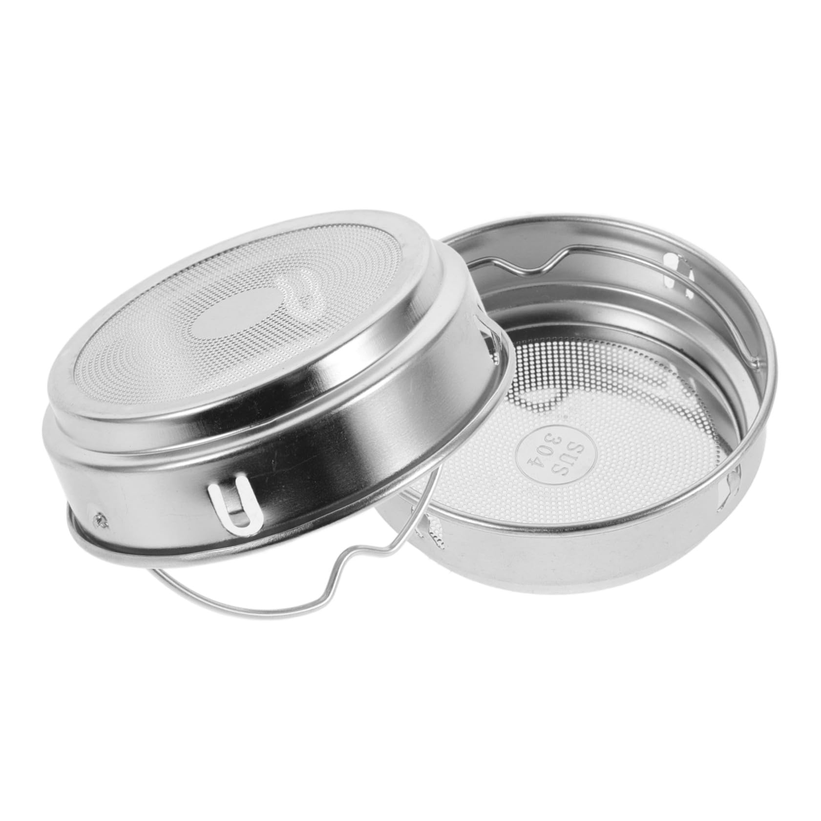 Veemoon Lot de 2 Filtres à Thé en Acier Inoxydable 304 Maille Fine Diamètre 62 MM Passoire Réutilisable Compatible Bouteilles Isothermes pour Infusion sans Résidus Usage Maison et
