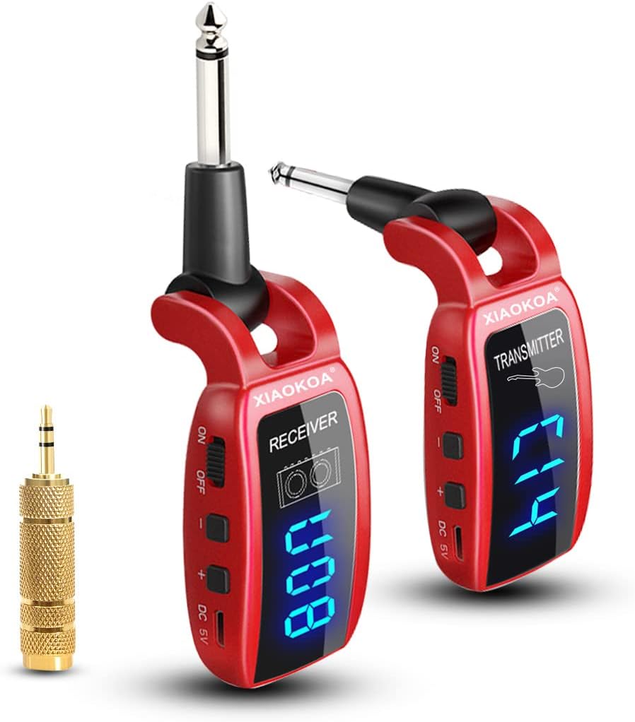 Wireless Guitar System,XIAOKOA UHF Wireless Guitar