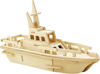3D Wooden Puzzle Yacht Model Building Kit Puzzle Toy 3D Puzzles 34-pcs