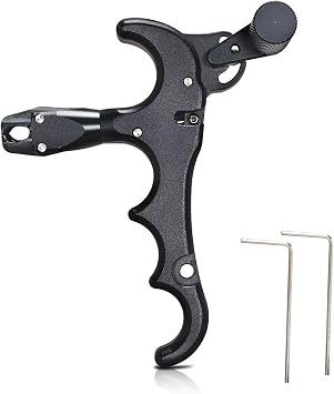 Archery Release Aid with Adjustable Trigger, 360Rotatable Angle Adjustable Aluminum Alloy Release for Right and Left Handers