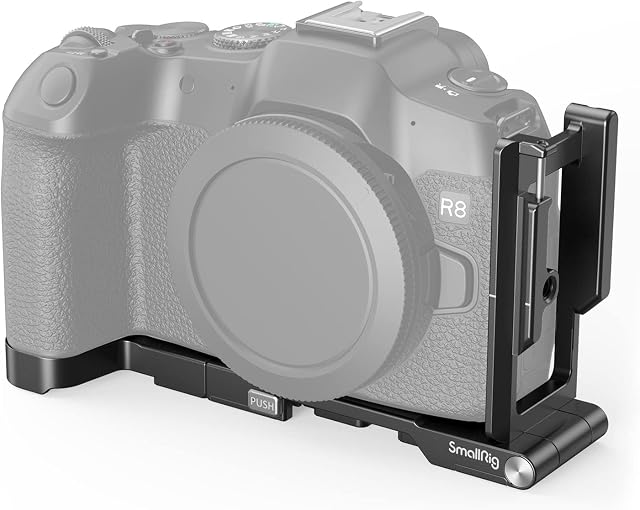 SMALLRIG R8 L-Bracket for Canon R8 and RP, Foldable L Plate for EOS R8 and RP, Foldable Side Plate for Arca-Swiss, Quick Switch Between Horizontal and Vertical Shooting - 4211