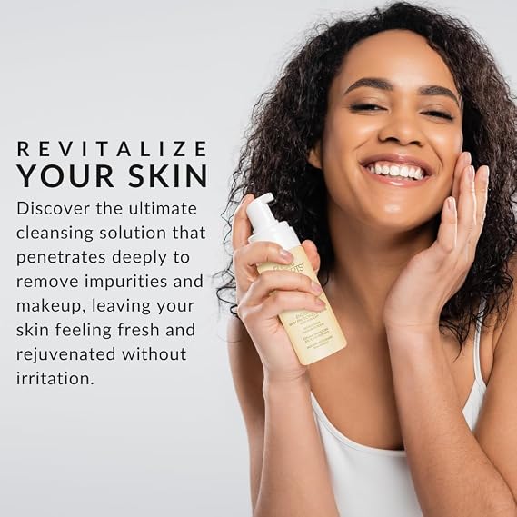 Flori Roberts Perfect Tone Cleansing Foam, Gentle Purifying Face Wash for Women of Color or Deeper Skin Tones, for Normal, Dry, Oily, Sensitive Skin, Nourishing and Hydrating