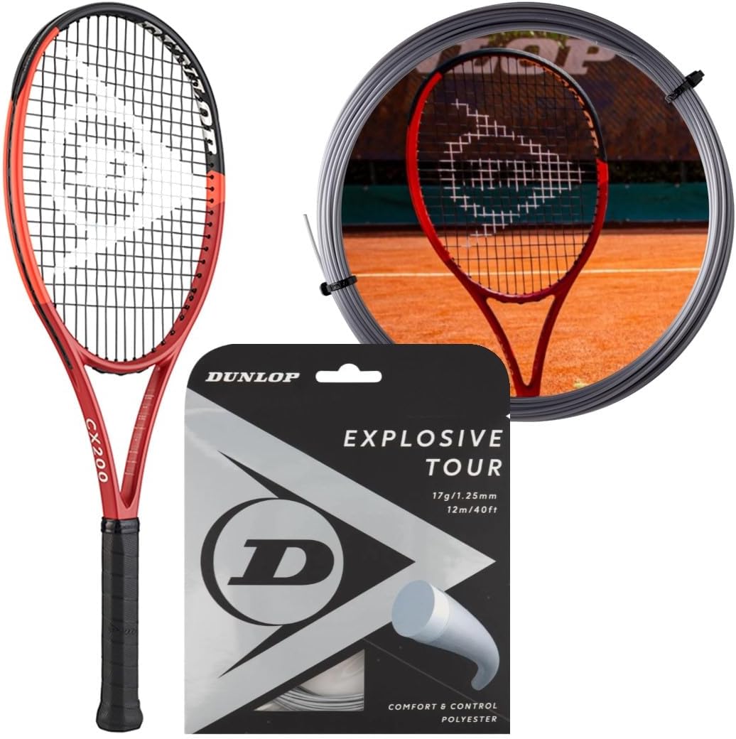 Raqueta de Tenis Dunlop CX 200 (3ra Gen) Mango 4 3/8 Pulgadas miniatura 1