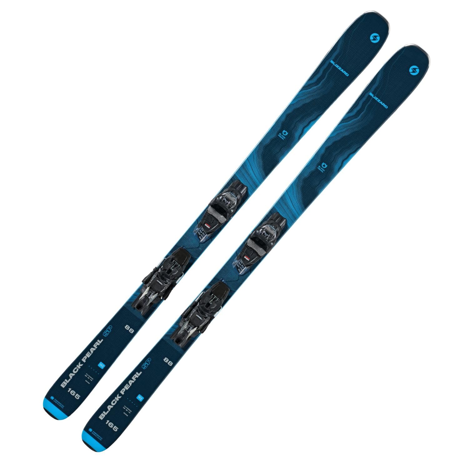 Blizzard Black Pearl 88 - Esquís de montaña para mujer, modelo 2024, incluye rotulador TCX 11 Demo Z3-11, para avanzados y expertos