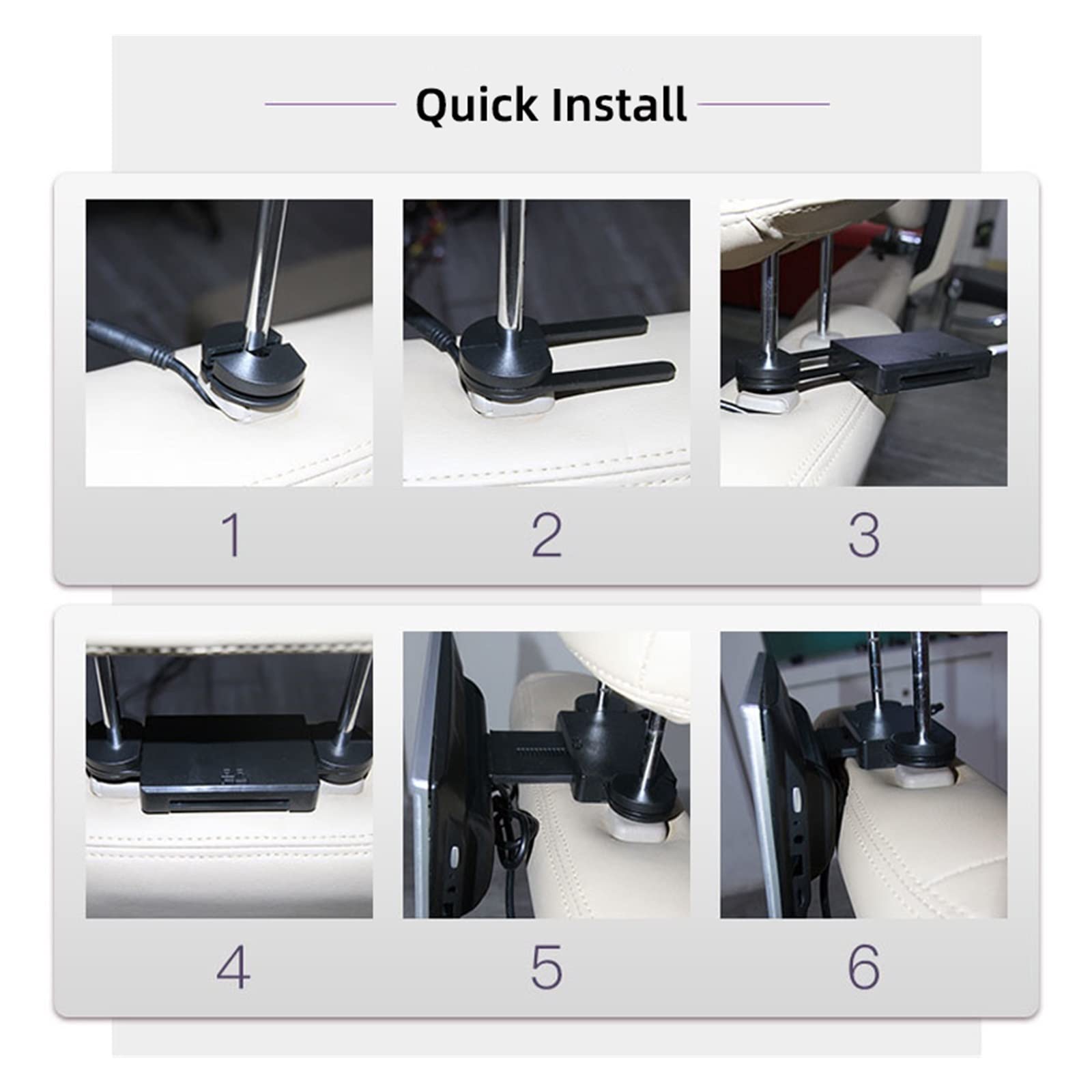 11.6 Pouces Voiture TV Appui-tête Moniteur 1080P HD LCD écran Tactile siège arrière Affichage lecteurs vidéo BT/FM/USB/TF/Link(8 inch 1 Monitor)