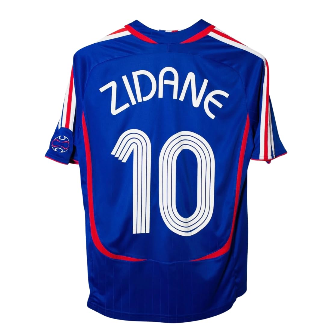 France Zidane #10 Retro Men’s Soccer Jersey Fan Edition – Short Sleeve Training & Casual Shirt – Home & Away 1998/2006