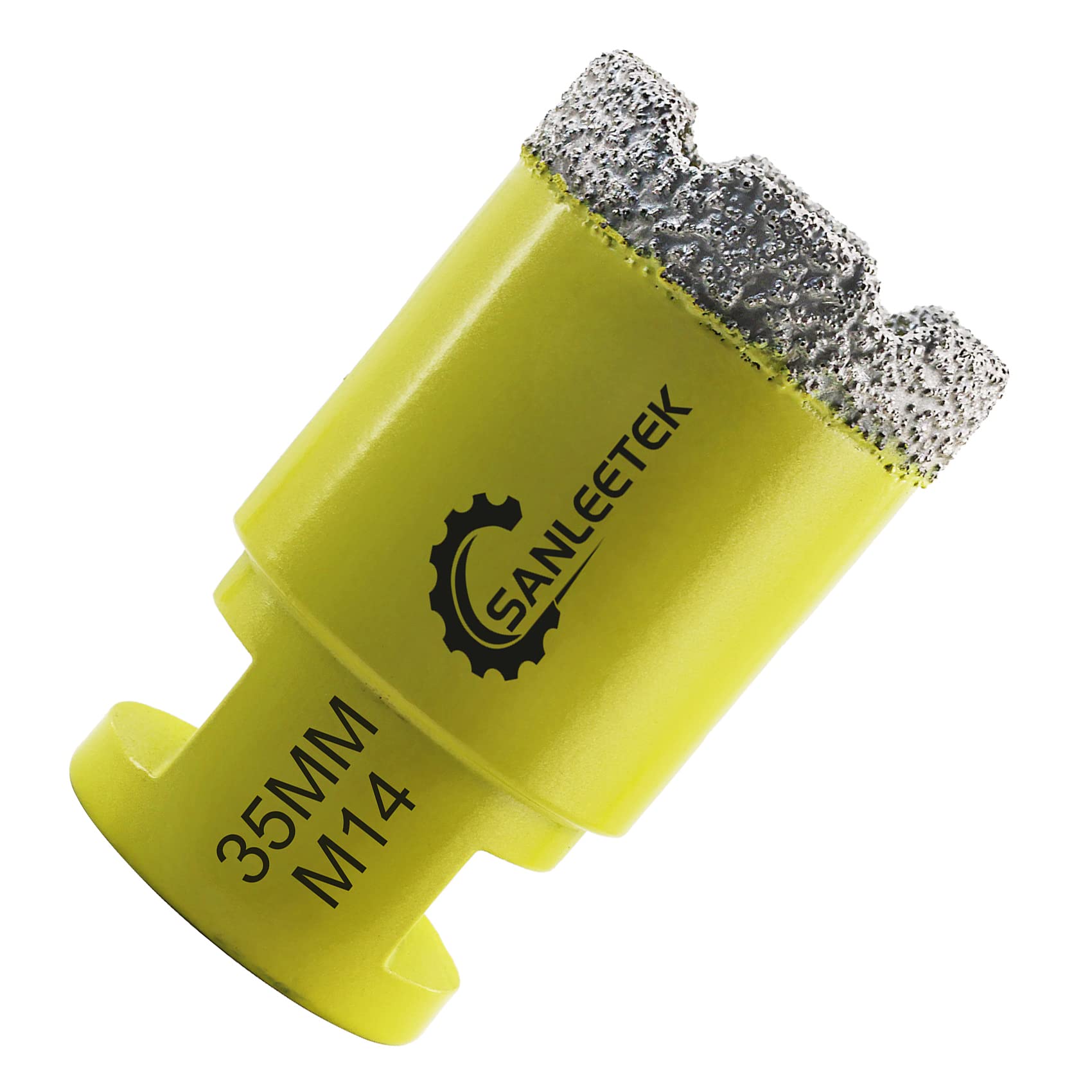 Broca de Diamante 35mm Sierra Perforadora de Diamante para Cerámica Porcelana Mármol Granito M14 Rosca SANLEETEK
