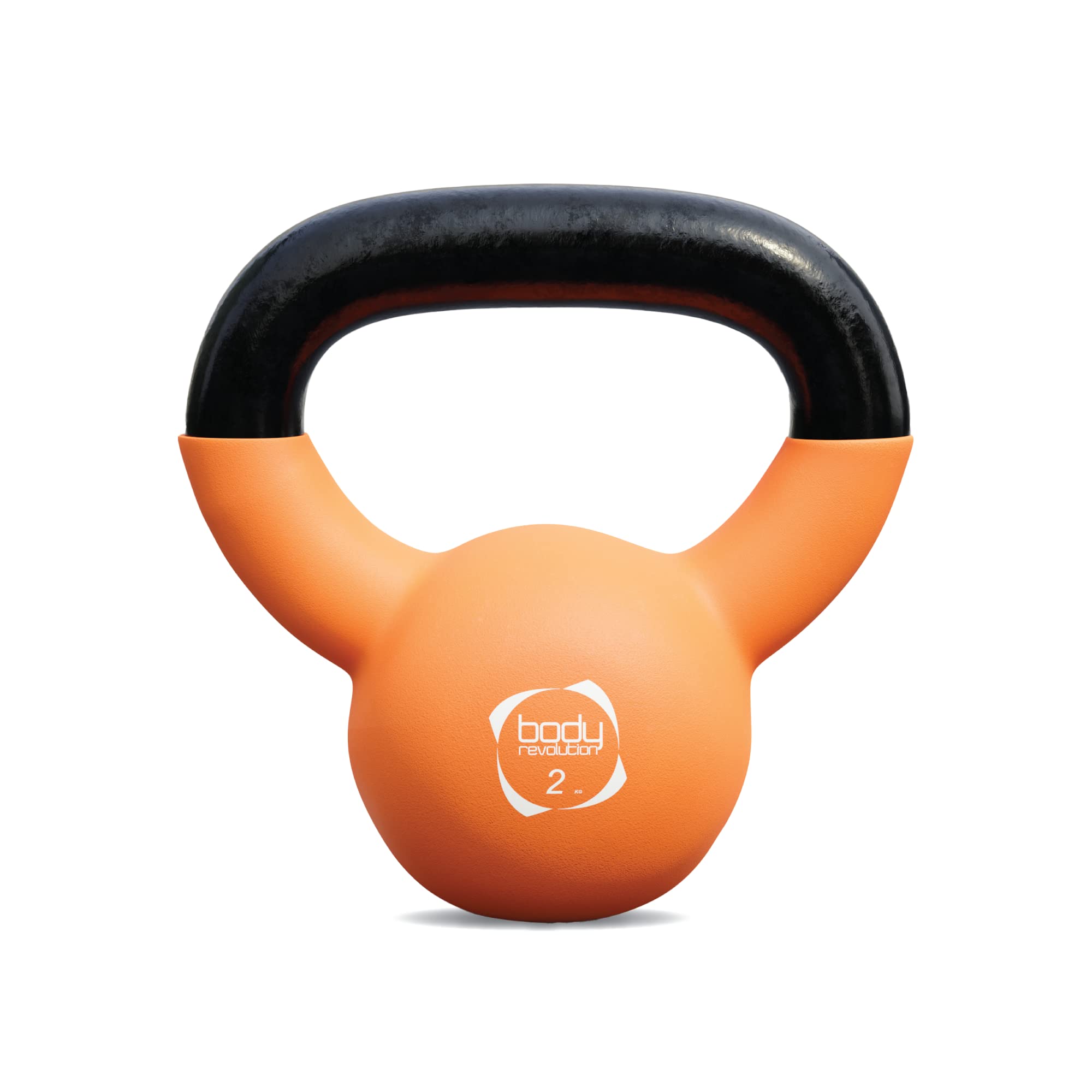 Body Revolution Neoprene Coated Cast Iron Kettlebells - Home and Gym Weights - Strength and Fitness Training Equipment for Men and Women, 2kg - 24kg