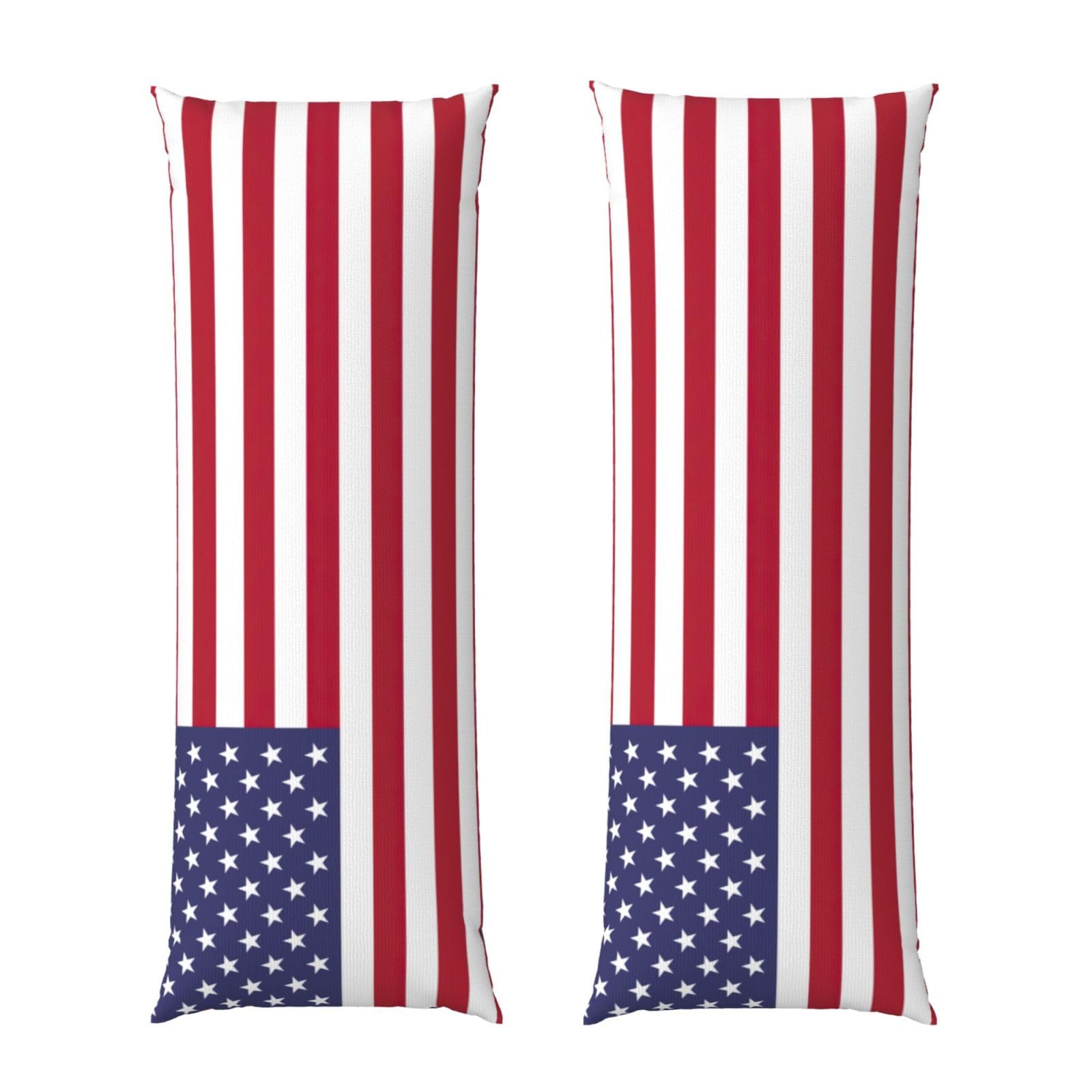 Housse de coussin de 50,8 x 137,2 cm drapeau américain pour lit et canapé