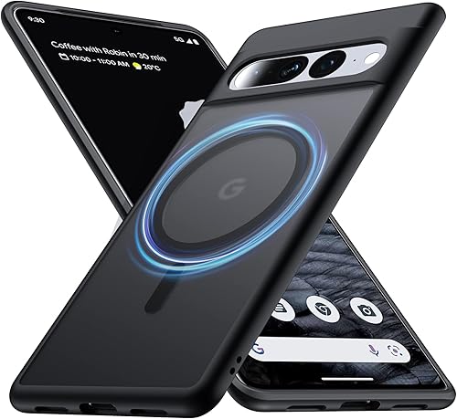 FNDMIL Funda para Google Pixel 7 Pro, antihuellas, ajuste delgado, protección militar, con diseño de absorción de impactos a prueba de golpes