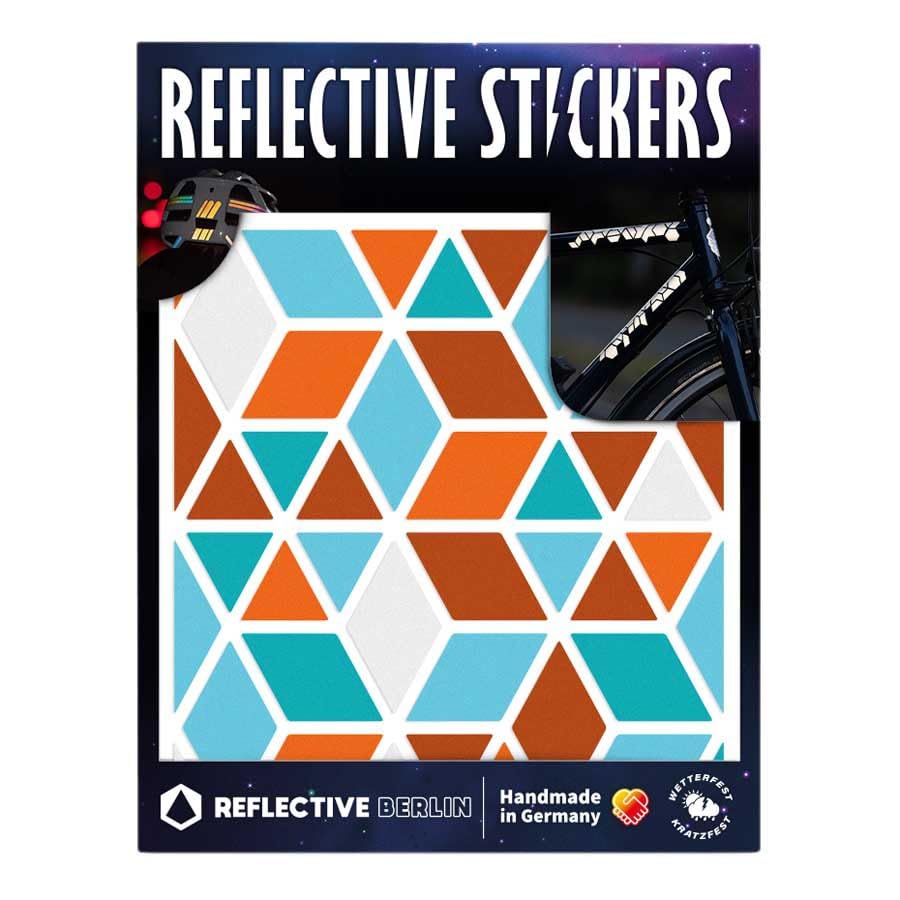 Reflective Berlin Unisex – Adultos Shapes Reflectantes Pegatinas Vintage Talla Única