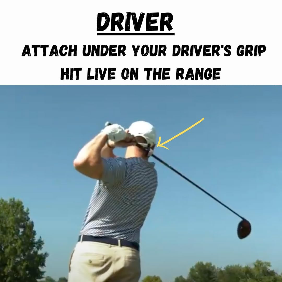 Krato Golf Swing Trainer Aid - Improve Distance & Clubhead Speed - Train with your own club - Golf Weight (4oz)