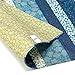 FUROSHIKI- Japanese Traditional Wrapping Cloth (Kyoto-stripe: Blue/Olive green)