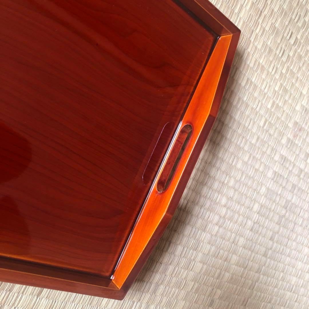 漆塗り トレイ 大 盆 36cm みよし漆器本舗 トレー お盆 木製 36cm