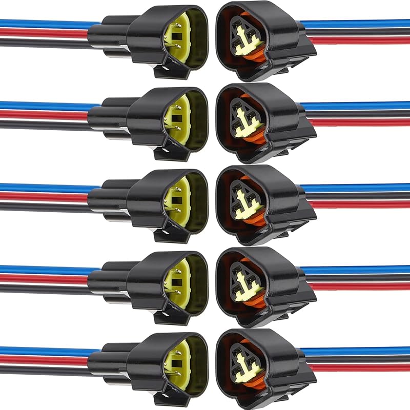 Conector elétrico automotivo à prova d’água Laisomeke 3 pinos com fio 16 AWG – Pacote com 5