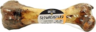 Grillerz Pork Femur Bone Dog Chew - Rawhide Free, All Natural, Grain-Free, Long Lasting Treat for Healthy Teeth, All Breeds Adult Dogs
