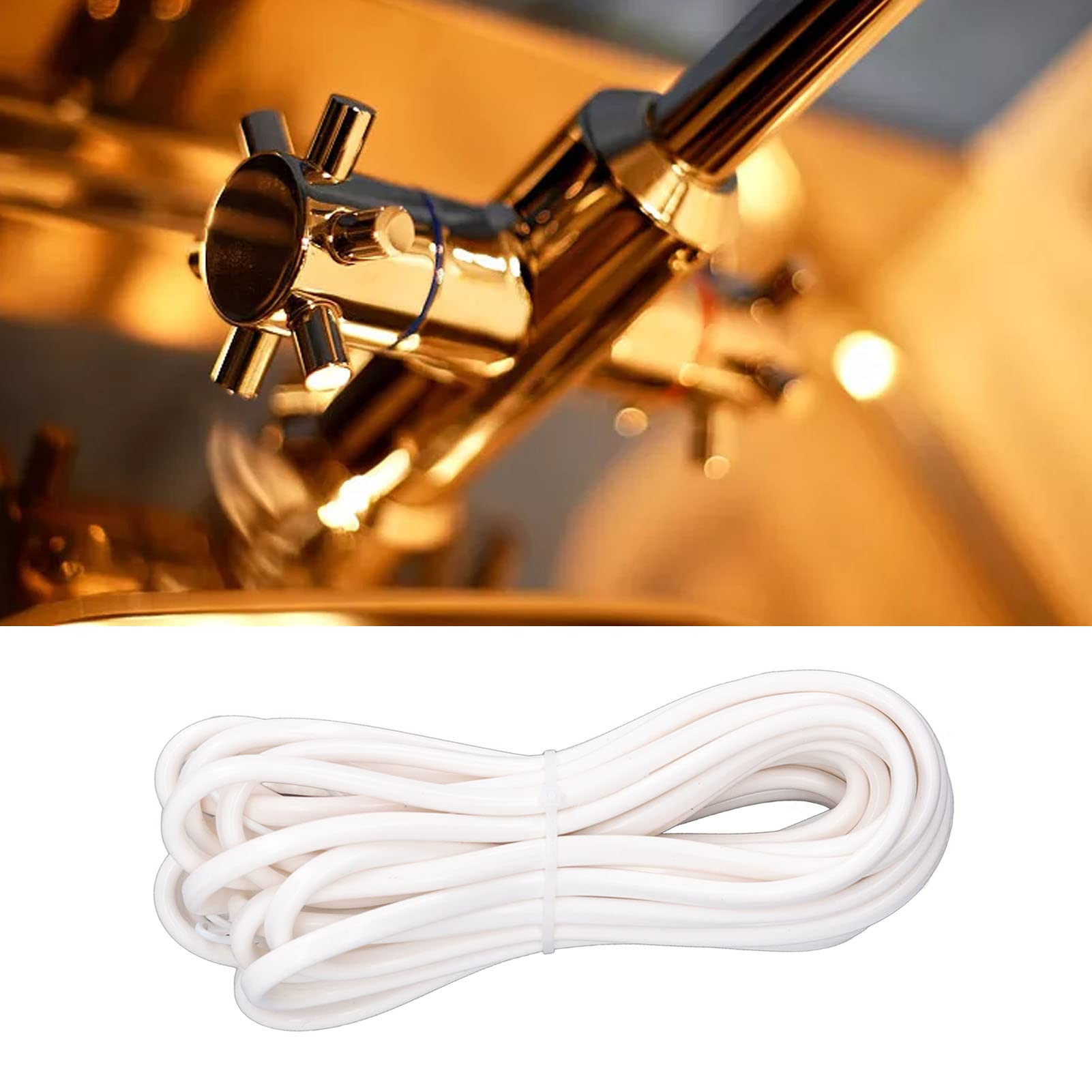 Kabel Grzewczy do Rur AC220V 200W, Wodoodporny Kabel Grzewczy z Gumy Silikonowej do Rur Metalowych i Plastikowych