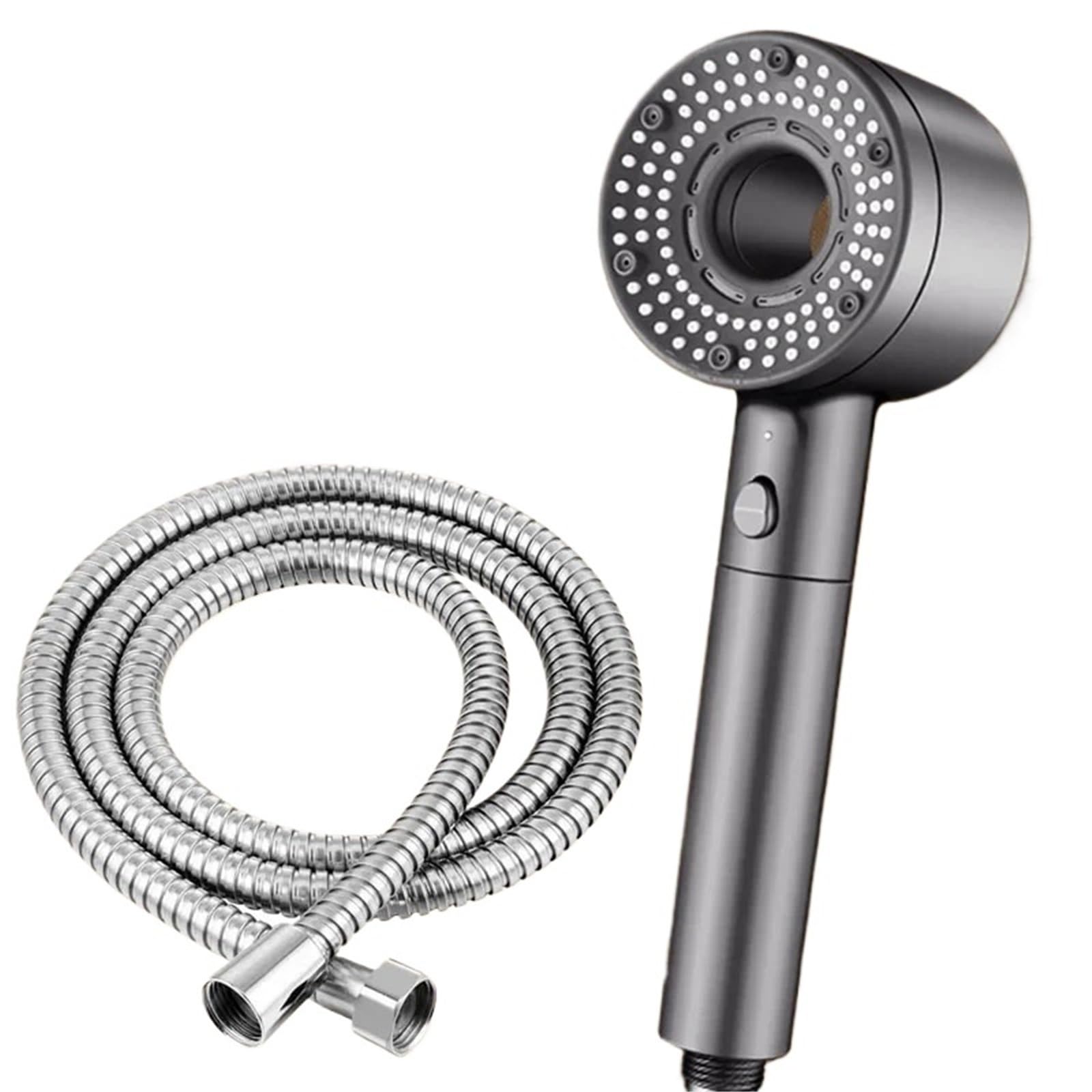 Pommeau de douche haute pression gris Lar pour spa à la maison