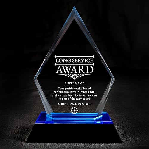 Miniatura 63 de Premio personalizado grabado con láser, diseño grabado con láser, agradecimiento, añade tu propio texto, incluye caja de regalo, premio al empleado