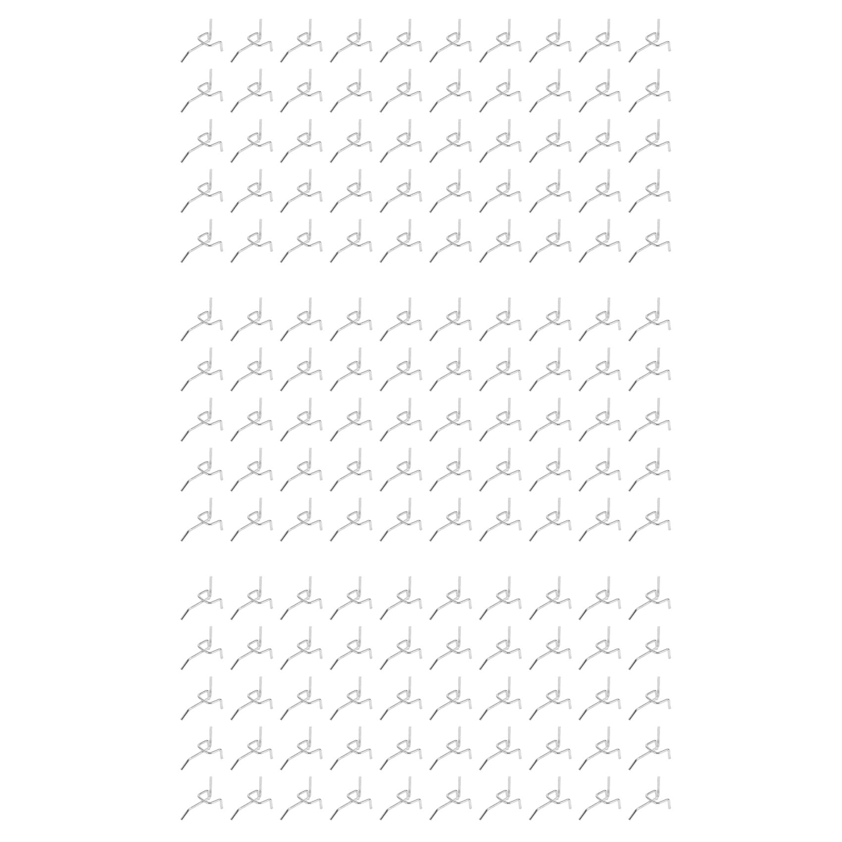 Hndhbfgrt Silver 150Pcs Carbon Steel Practical Pegboard Hooks Garage Workshop Storage Garage Work Shop Organization Display Hanging Tool