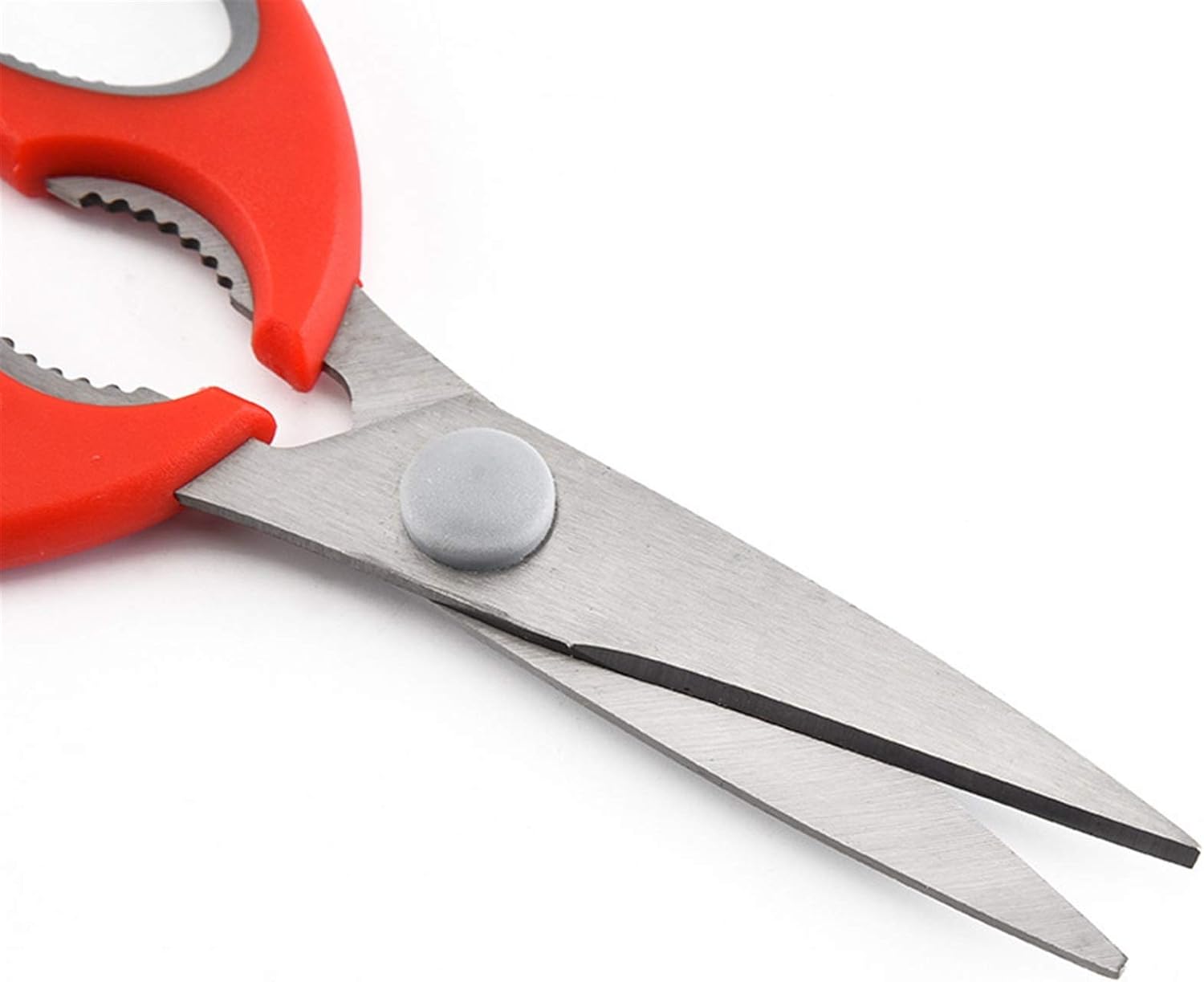Kitchen Scissors Multifunctional Kitchen Scissors Stainless Steel Medium Food Kitchen Scissors Food Scissors(Red)