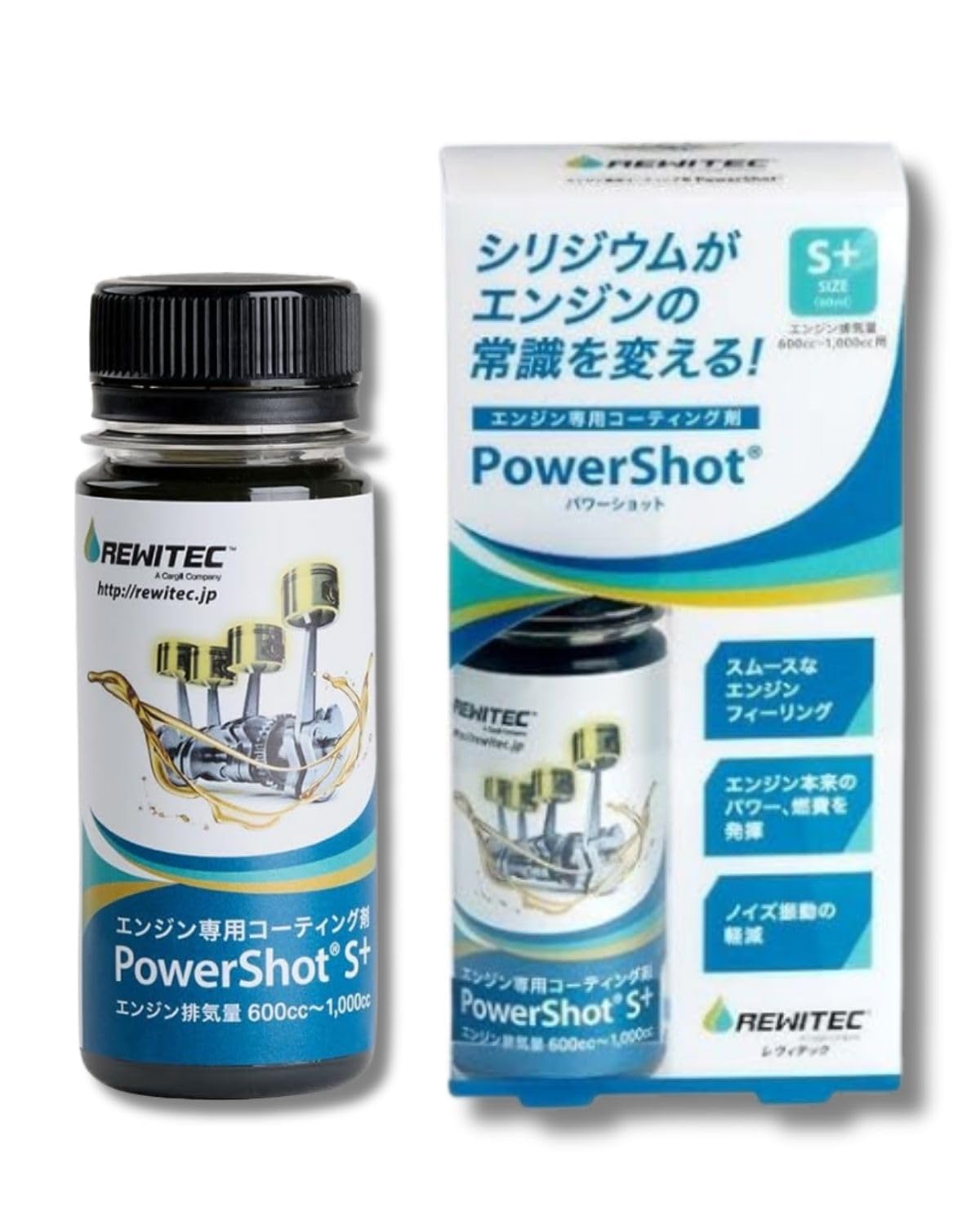 [送料無料]　REWITEC Power Shot M+ エンジン専用コーティング剤 250ml レビテック レヴィテック REWITEC（レビテック） 正規品 レヴィテック パワーショットM+ 04-1113
