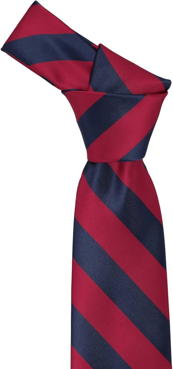 tiemart Men's Striped Tie Standard Length - Image 3