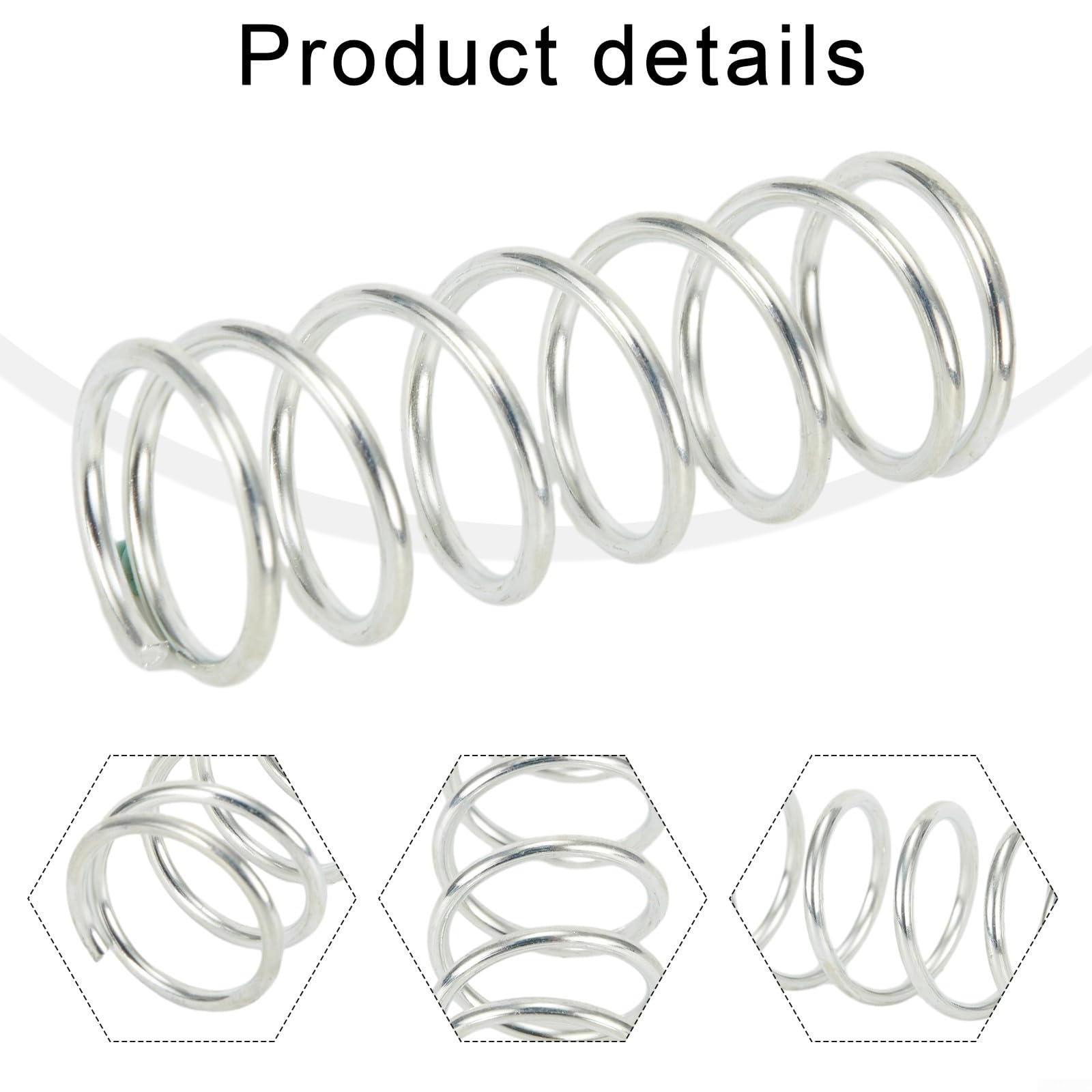 Molla di ricambio per decespugliatore, molla interna 14,5 mm x 43 mm per teste decespugliatore a 2 linee, acciaio ad alta elasticità, solo molla senza tappo incluso