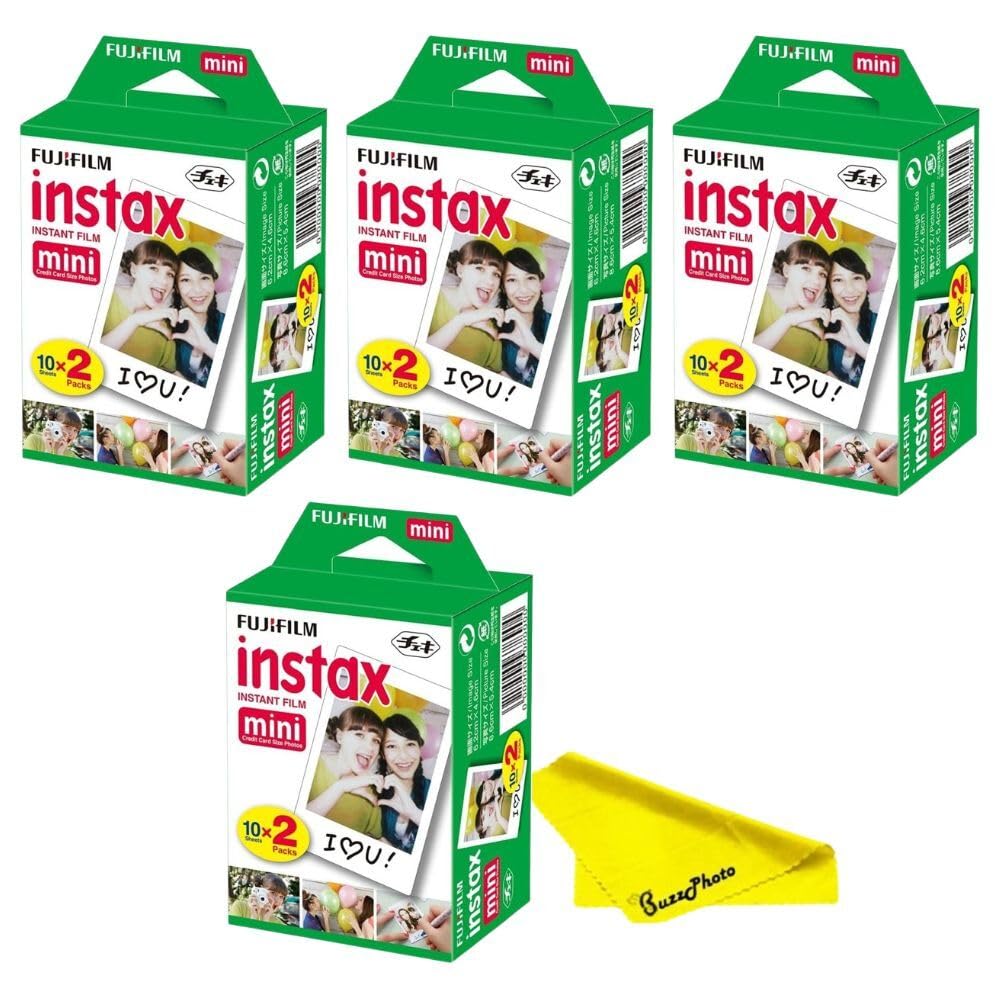Fujifilm Instax Mini Instant Camera Film, Twin Pack (80 Sheets)