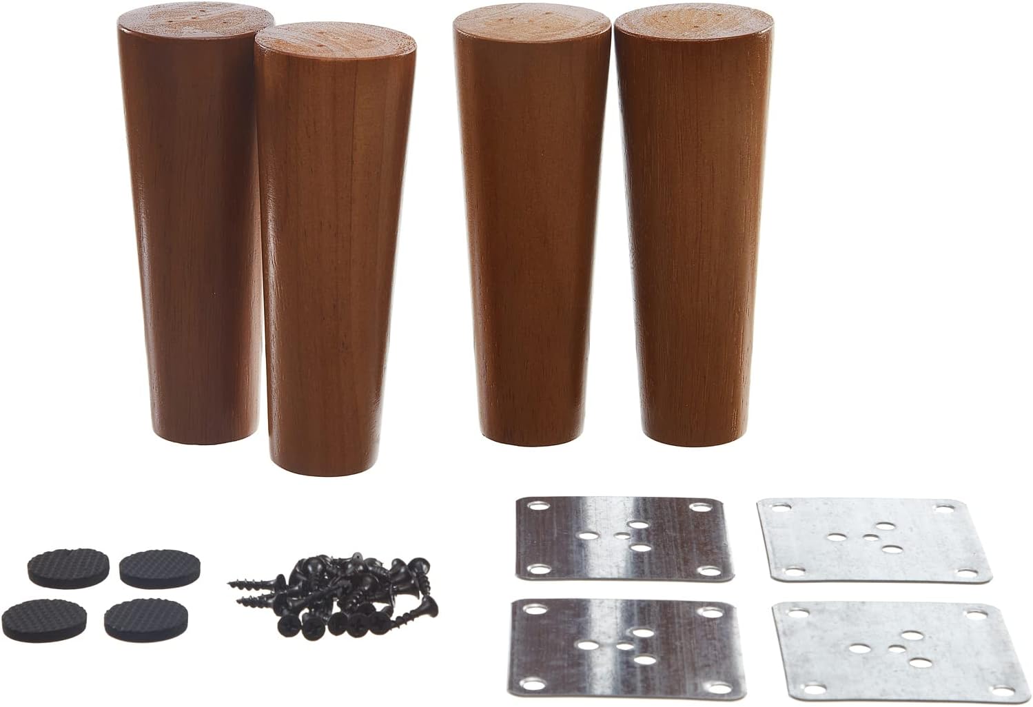 YEVONNIE Furniture Legs 6 inch Wood Sofa Legs Brown Replacement Legs for Couch