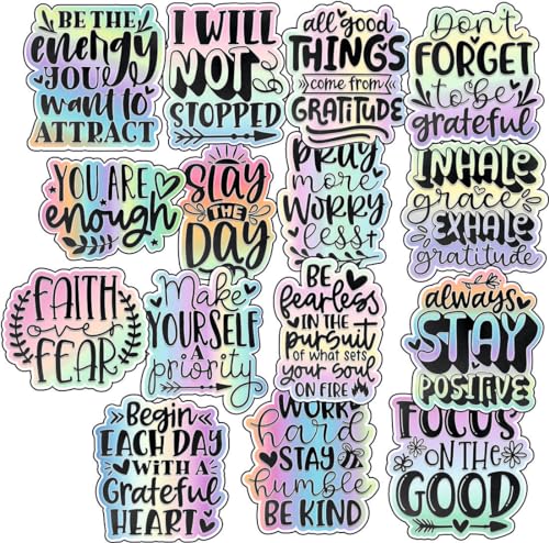 Image of Zesta Aesthetic Stickers for Laptop /Waterproof Anime Decal for Books /Vinyl Sticker for Fridge /Easy to Use Korean Car Sticker Kawaii Cute Stickers (Motivational)-Self-Adhesive