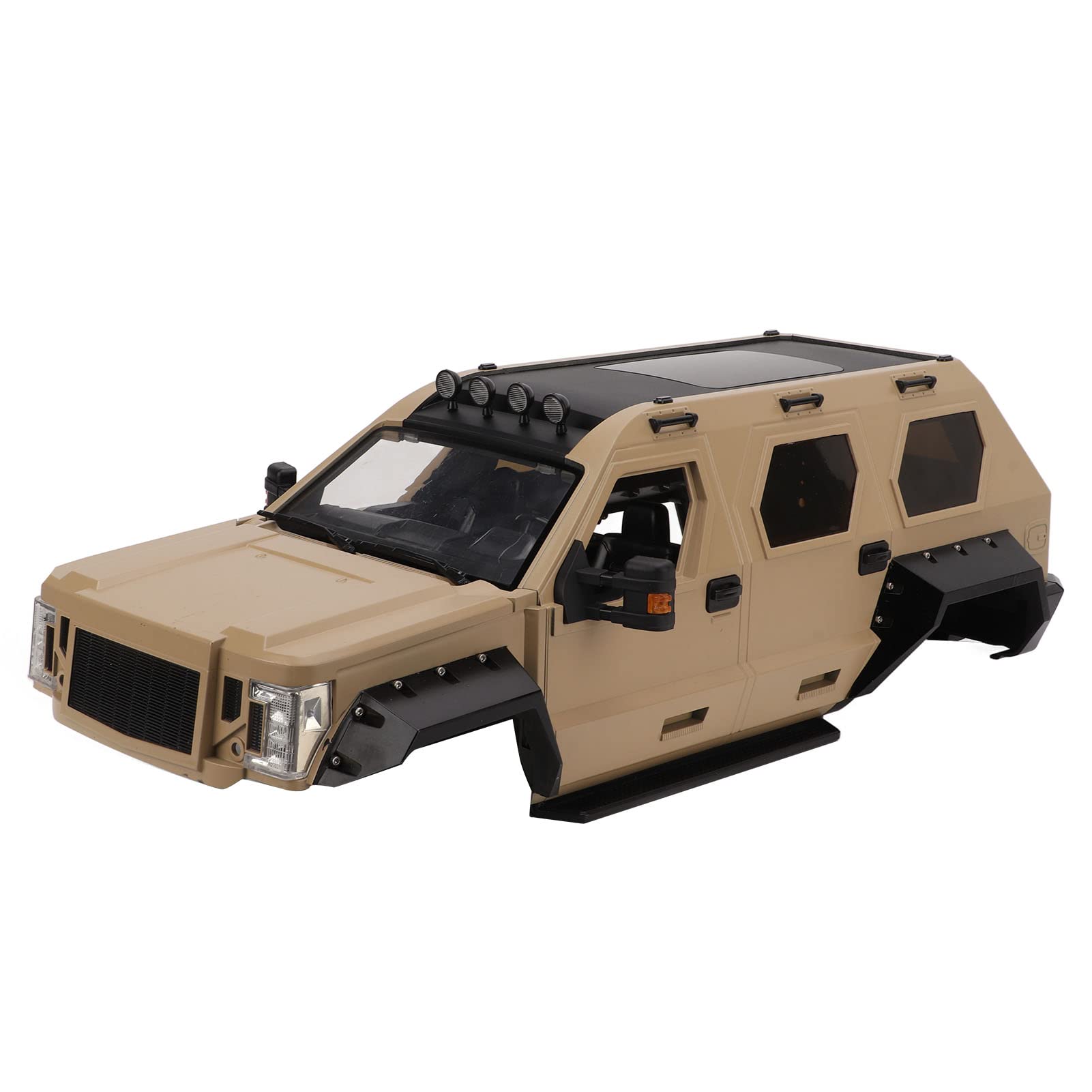 Nadwozie do Samochodu 1/10 RC Desert Yellow Trwałe, Sztywne Plastikowe Części do Modernizacji Modelu do Axial SCX10 324 Mm Rozstaw Osi 1 Zestaw