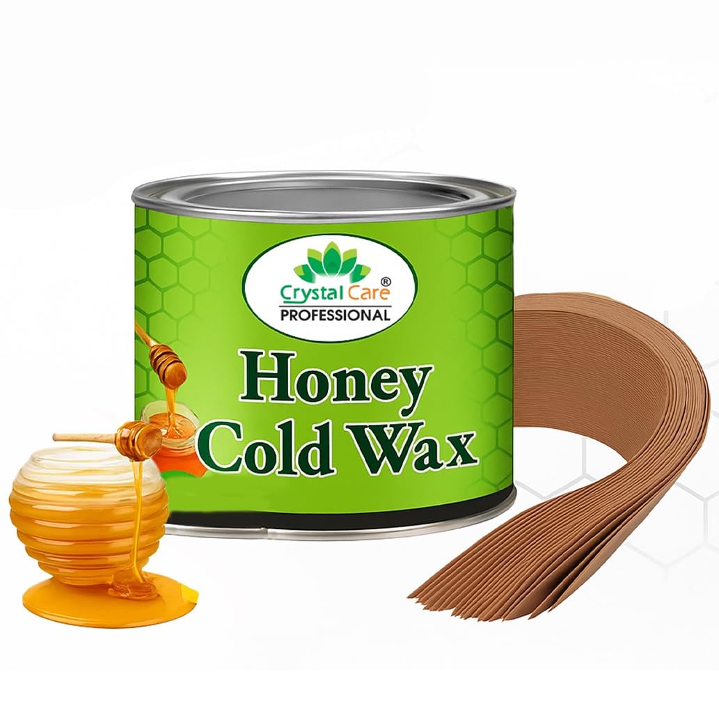 Crystal Care Professional Honey Cold for Hair Removal – 600g | Ready-to-Use with Strips | Cold for Women & Men | Full Body for Arms, Legs, Underarms | Tan Removal & Smooth Skin-image-3