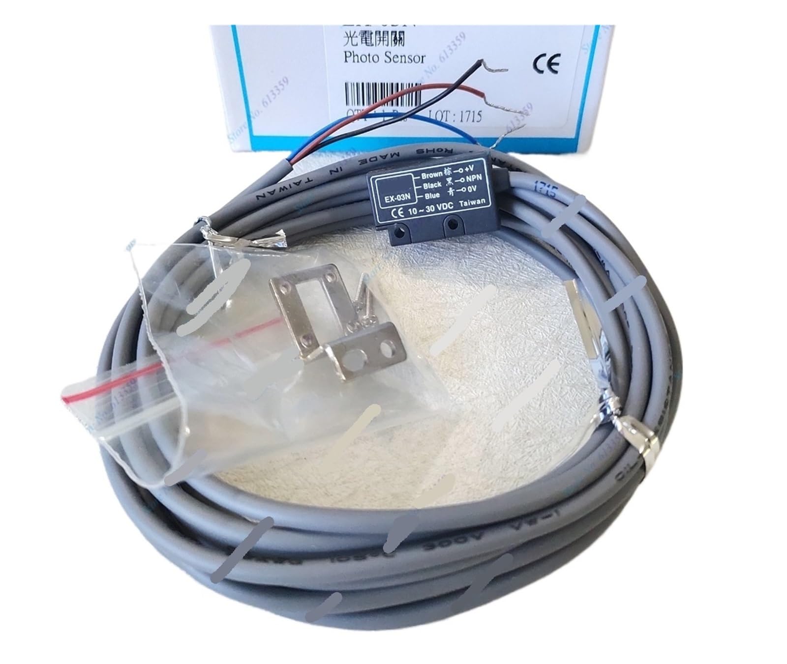 BACYDLPL 1PC EX-03N or EX-07N Limited Distance Reflex Photoelectric Switch Sensor(EX-03N)