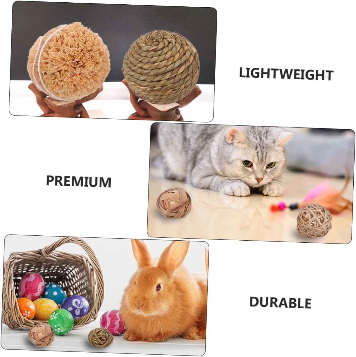 10pcs Natural Woven Rattan Balls for Home Decor Handmade Vase Filler Ornaments for Centerpieces DIY Crafts and Tabletop Decoration