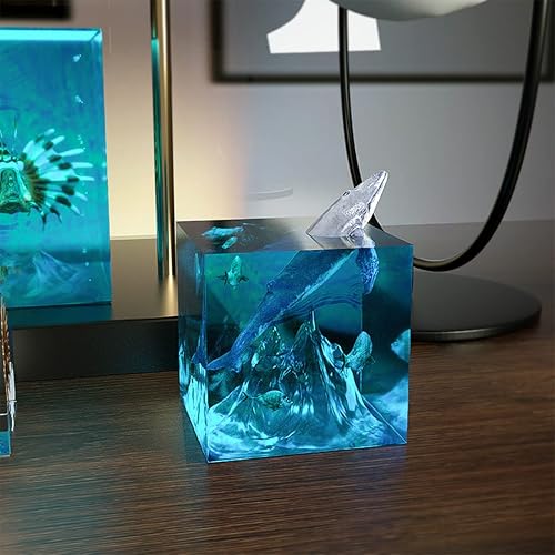 Miniatura 4 de Moldes de silicona transparente, molde de resina epoxi cuadrado grande y profundo, moldes de fundición de silicona con soporte de madera para