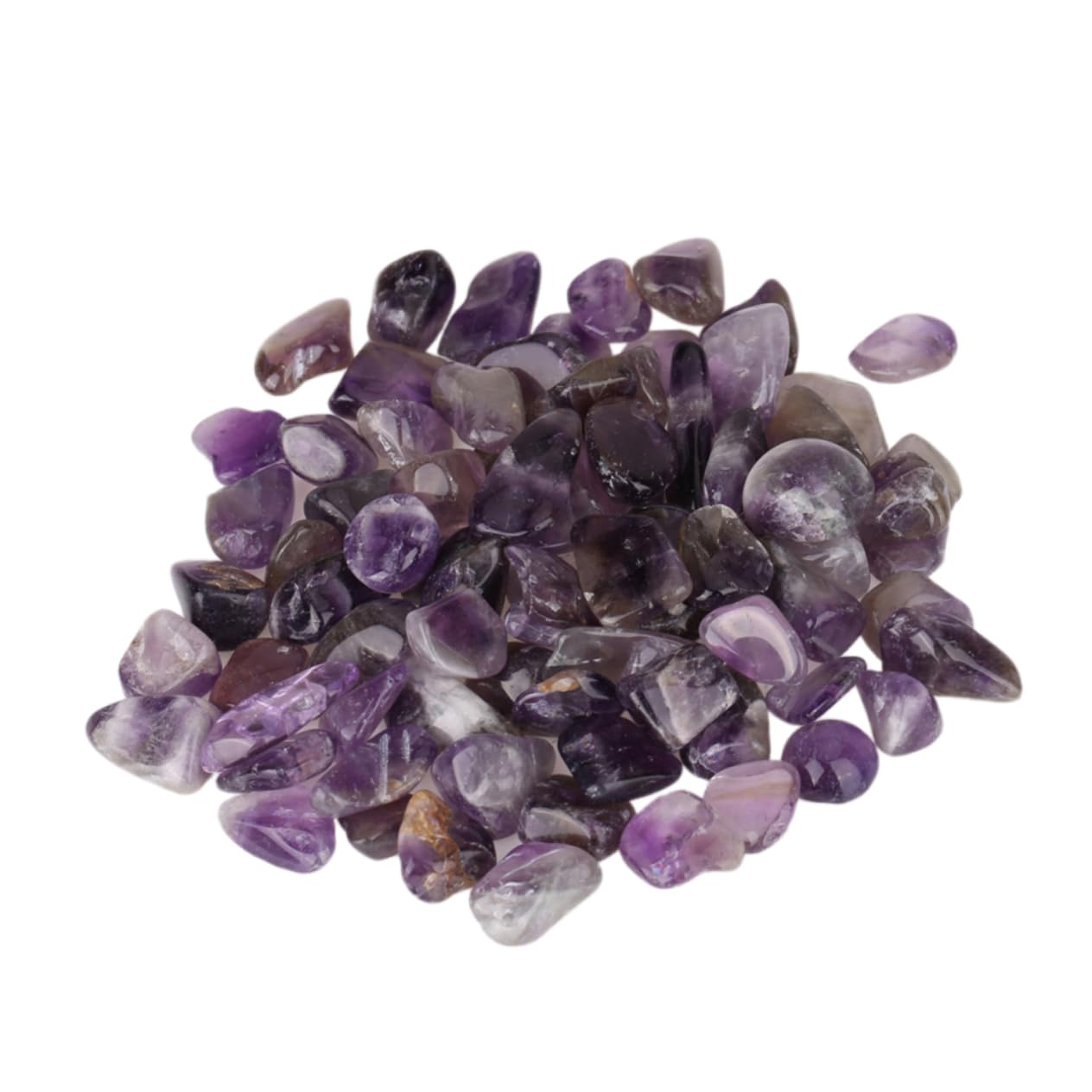 BCOATH 4pcs Amethyst Crystal Gravel Natural for Aquarium Water Feature and Decor