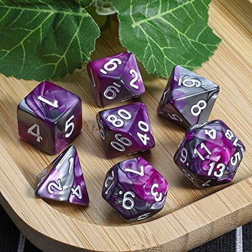CiaraQ 7pcs Polyhedral Dice Set for Dungeon and Dragons MTG Table Games — view 4