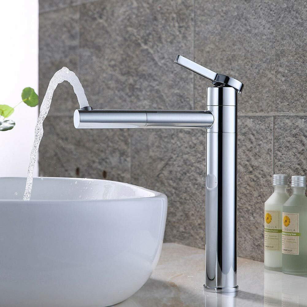 Grifo giratorio 360º para lavabo, grifo mezclador para cocina y baño