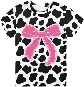 Renewold Kids Novelty T-Shirt for Girls Boys Short Sleeve Crewneck Summer Tee Soft Breathable Graphic Shirt for Age 2-16