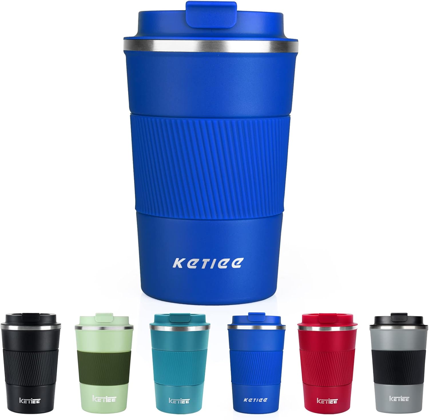Travel Coffee Mug Spill Proof 12oz,KETIEE Insulated Coffee